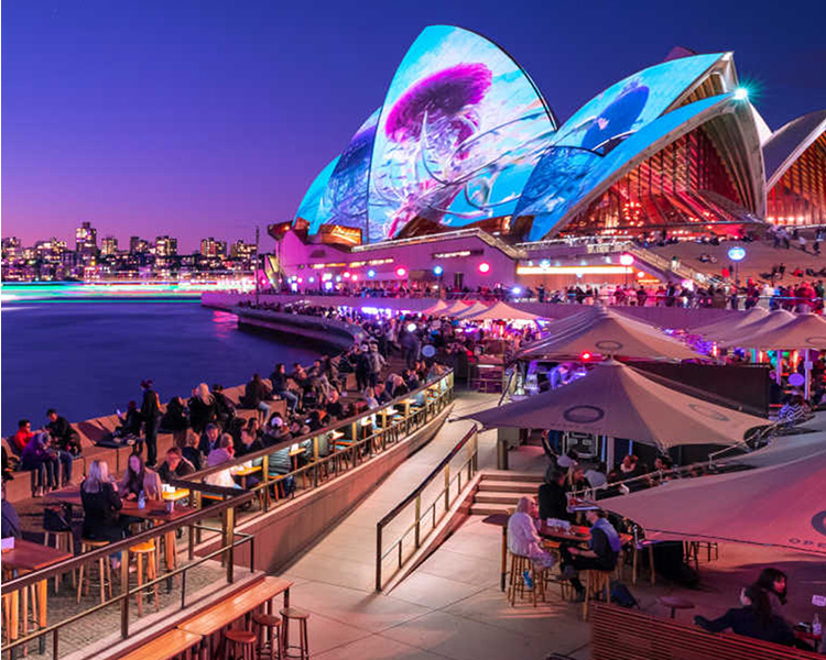 Vivid Sydney festival - image courtesy of Viva Holidays & Vivid Sydney.
